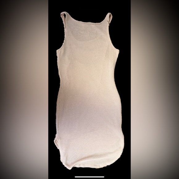 Honey Punch Midi Sweater Dress Midi Tan (M) - Picture 4 of 5